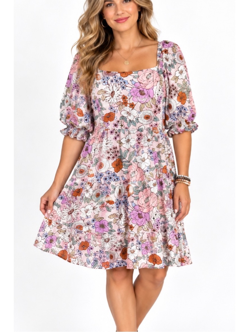 Polagram floral print dress